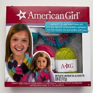 American Girl Infinity Scarf Knitting Kit with Colorful Yarn